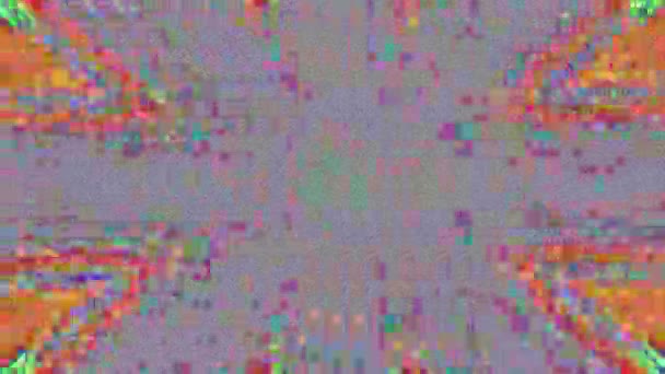 Olikfärgade dynamiska cyberpunk elegant regnbågsfärgad bakgrund. — Stockvideo