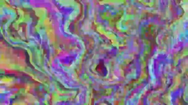 Veri arızası dönüştürülüyor Dinamik bilim kurgu ışıltılı arkaplan. 