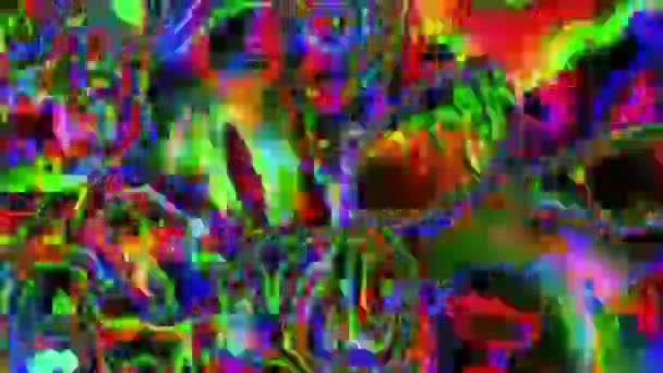 Свободный элегантный футуристический киберпанк с радужным фоном . — стоковое видео