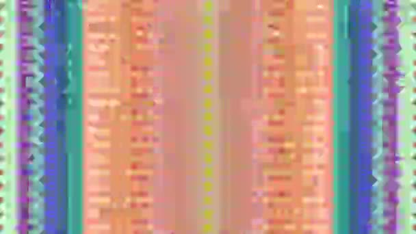 ヒプトニックダイナミック未来的なファッション虹色の背景. — ストック動画