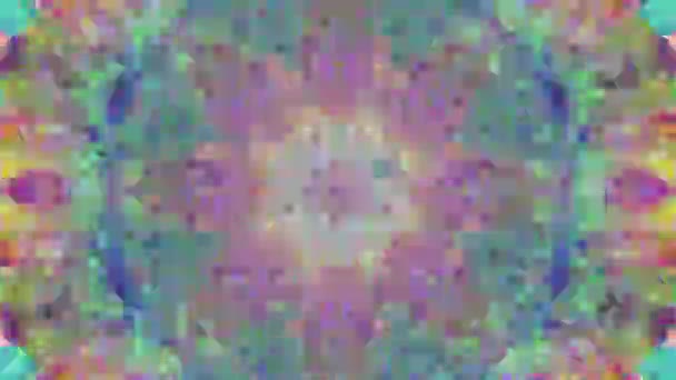 Unikátní kaleidoskop psychedelické pulzující neonové částice. 