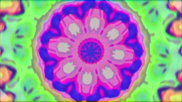 Барвистий неоновий науково-фантастичний розкішний блискучий візерунок фон . — стокове відео