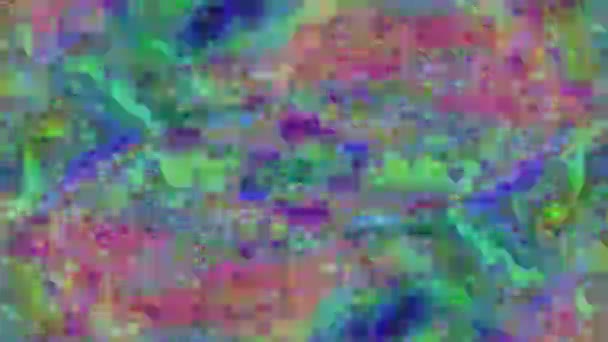 Casual data glitch geometrisk nostalgiska Rave bakgrund. — Stockvideo