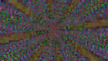 Dönüşüm neon fütüristik psychedelic parıldayan arka plan. 