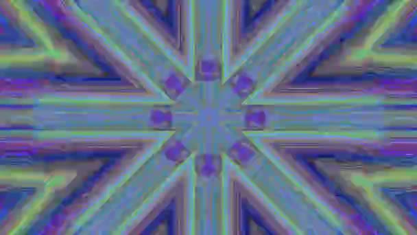 Hyptonic süs cyberpunk psychedelic ışıltılı arka plan. — Stok video