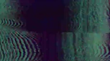 Dijital psychedelic geometrik bilimkurgu rave arka plan.