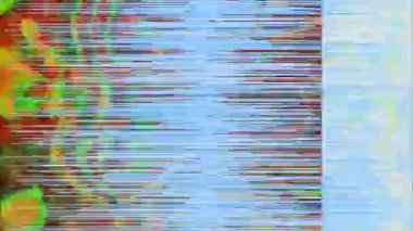 Canlı hata verisi fütüristik bilim kurgu pırıltılı arkaplan.