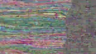 Gündelik veri hatası dinamik bilimkurgu 90s arka plan. 