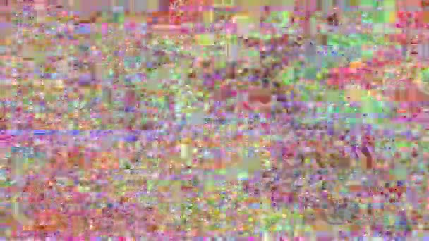 Casual error data dynamischer cyberpunk rave hintergrund. — Stockvideo