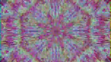 Vintage bilimkurgu rüya gibi parıldayan desen arka plan dönüşüm. 