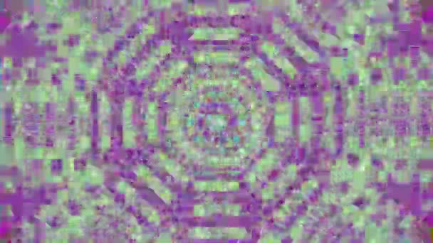 多色ダイナミックサイバーパンクトレンディホログラフィック粒子の背景. — ストック動画