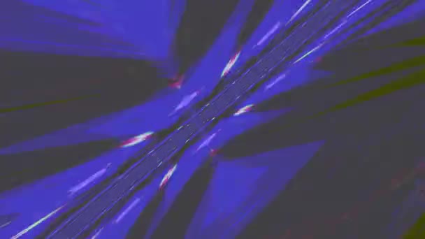 Unique error psychedelic vibrant neon particles. — Stock Video