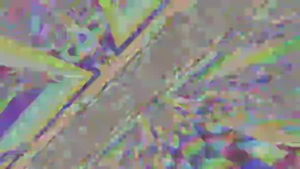 Multi-coloré néon sci-fi tendance fond de particules chatoyantes . 