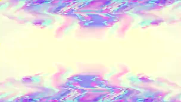 抽象的なヴィンテージノスタルジックな夢のホログラフィックの背景. — ストック動画