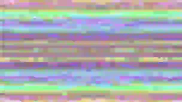 Glitch imitazione ornamentale sci-fi di tendenza sfondo olografico . — Video Stock