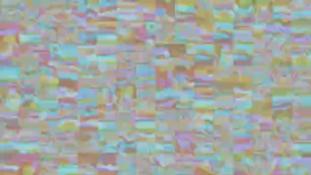 カジュアルな騒々しい幾何学的なサイバーパンクレイブの背景. — ストック動画
