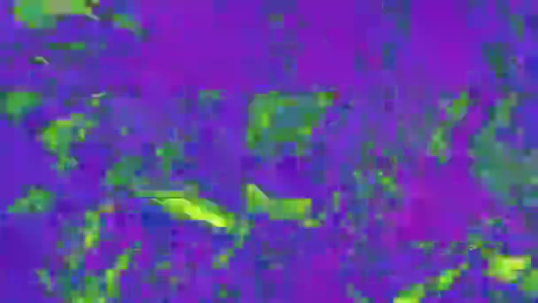Abstrakt dekorativa futuristiska psykedeliska iriserande partikel bakgrund. — Stockvideo