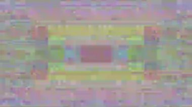 Hipnotik vintage cyberpunk psychedelic ışıltılı parçacık arka plan. 