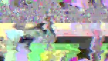 Hipnotik geometrik fütüristik rüya gibi yanardöner parçacık arka plan. 