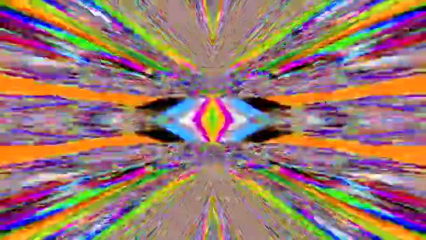 Hypnotisk Neon cyberpunk mode iriserande bakgrund. — Stockvideo