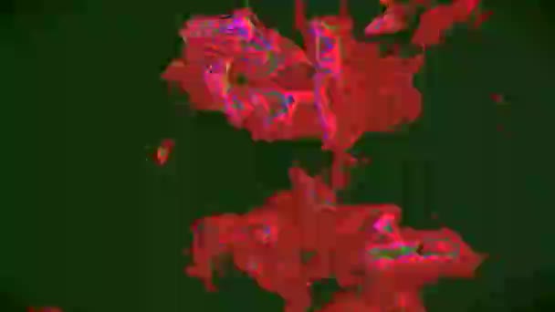 Πολύχρωμα μοτίβο φως μεταμορφώσεις λαμπερό φόντο. Επίδραση της ΙΑΣ. — Αρχείο Βίντεο