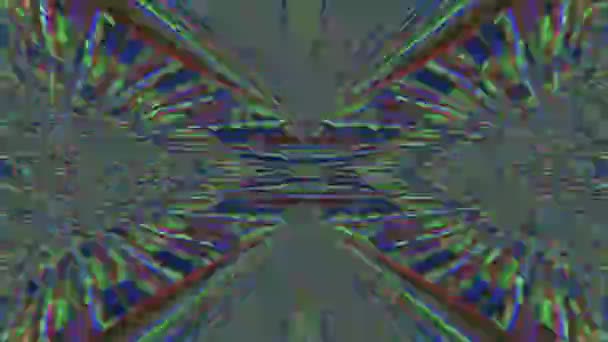 Multicolorido Glitch imitação luz vazamento fundo iridescente . — Vídeo de Stock