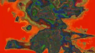 Hipnotize Glitch taklit ışık holografik arka plan dönüşümleri. Kesintisiz çekim. 