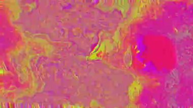 Hipnotize kötü tv taklit ışık dönüşümleri yanardöner arka plan. Döngülü animasyon. 