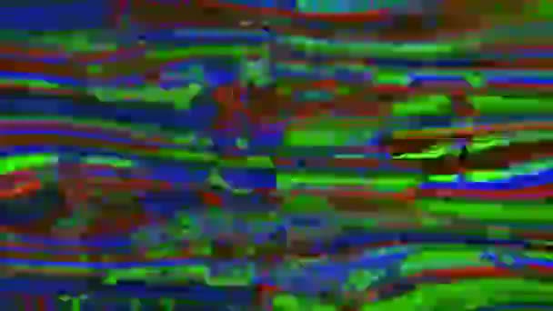 Charmante imitation Glitch flare fond irisé. Animation en boucle . — Video