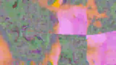 Charming Pattern ışık dönüşümleri pırıl pırıl arka plan. Kesintisiz çekim. 