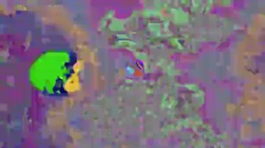 Hipnotize Bilgisayar hata etkisi parlama holografik arka plan. 