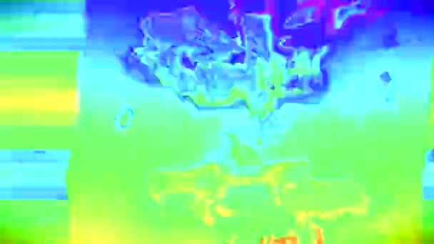 Veelkleurige patroon flare glinsterende achtergrond. Looped animatie. — Stockvideo