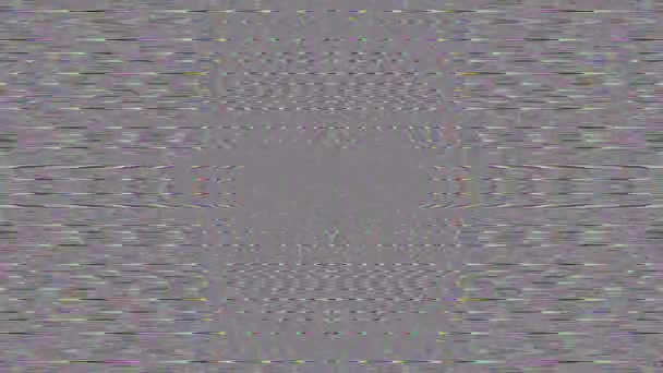 Abstract Bad TV imitatie licht transformaties glinsterende achtergrond. — Stockvideo