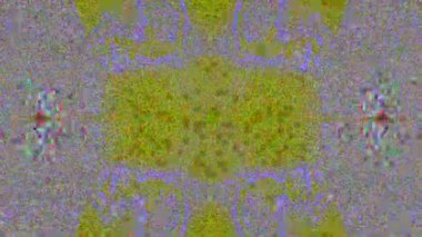 Renkli Glitch taklit ışık sızıntıları parıldayan arka plan. Döngülü animasyon. 