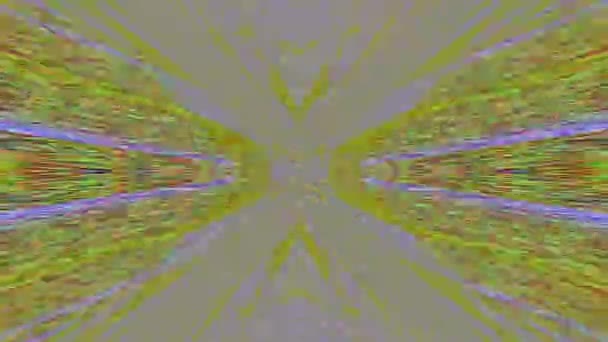 Abstract computer error effect licht lek glinsterende achtergrond. — Stockvideo