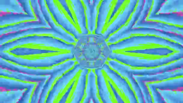 Veelkleurige glitch imitatie flare schittering achtergrond. Looped animatie. — Stockvideo