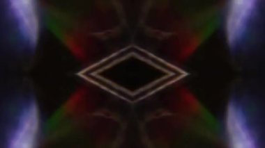 Hipnotize psychedelic parıltılı arka plan. Kesintisiz çekim. 