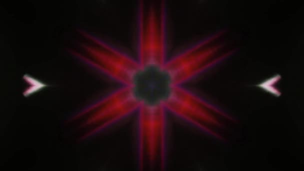 Hypnotiserande Kalejdoskop holografisk bakgrund. — Stockvideo