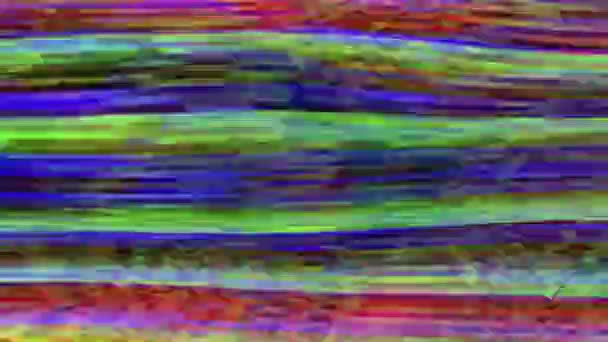 Abstract glitch imitatie licht lekt glinsterende achtergrond. Loop bare beelden. — Stockvideo