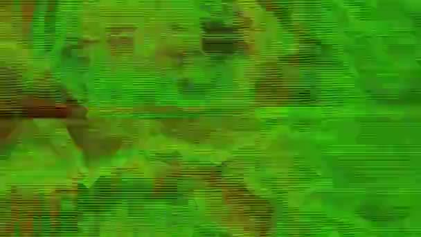 Färgglada Bad Trip effekt ljus läcka glittrande bakgrund. Loopad animering. — Stockvideo