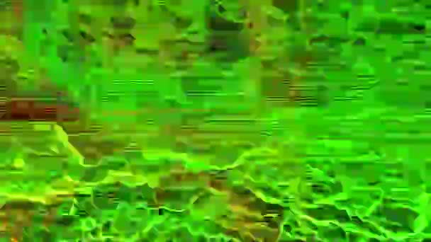 Zauberhafte Glitch Imitation Licht Transformationen holographischen Hintergrund. surrealistischer Effekt. — Stockvideo