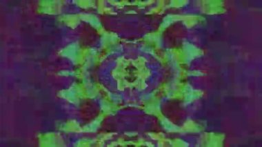 Çok renkli aksaklık taklidi ışık sızıntıları pırıl pırıl arka plan. Döngülü animasyon. 