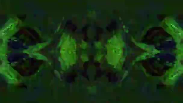 Hypnotisierende schlechte Trip-Effekt Licht Transformationen schimmernden Hintergrund. — Stockvideo
