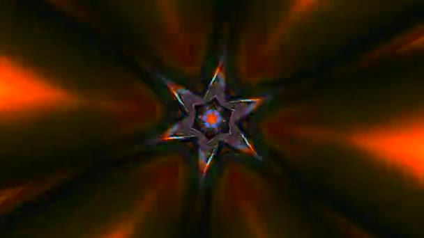 Bunte Kaleidoskop Licht Leck holographischen Hintergrund. — Stockvideo