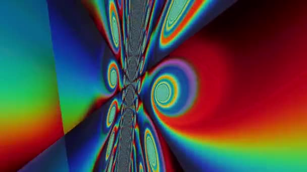 Wiązanie czarów zły efekt podróży lekki wyciek holograficzne tło. — Wideo stockowe