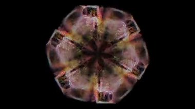  Çok renkli aksaklık taklidi ışık sızdırıyor holografik arka plan. Döngülü animasyon. 