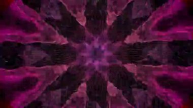 Büyüleyici kaleydoskop ışıltılı arka plan. Döngülü animasyon.