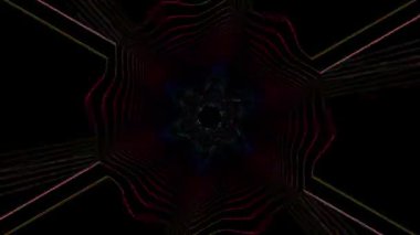  Çok renkli kötü yolculuk etkisi ışık sızıntıları parıldayan arka plan. Döngüye tabi görüntüler. 