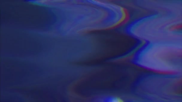 Різнокольоровий глюк імітація світла витоку блискучого фону . — стокове відео
