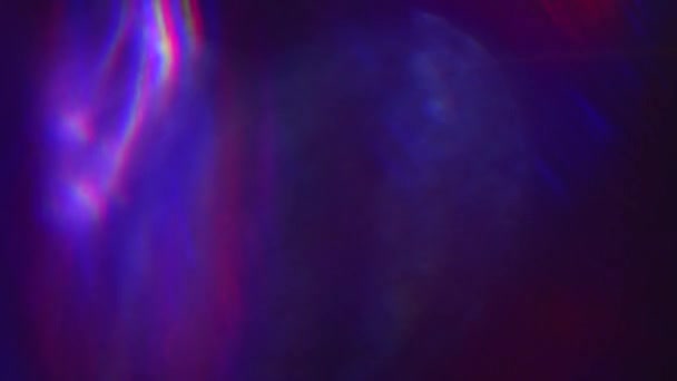 Magical distorted flare glittering background. — Stock Video